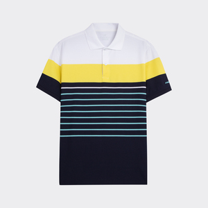 Aristino Golf para hombre para Polo 95% algodón mercerizado 5% Spandex patrón de rayas venta al por mayor precio caliente producto superior en el 2017 - Product Image 1