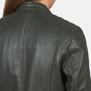 Vestes en cuir pour femmes personnalisées de haute qualité, légères, respirantes, coupe-vent, style hiver 2025 - Product Image 6