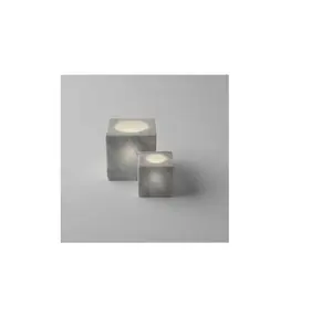Moderne Marmor kerze Tee licht ständer quadratische Form grau Marmor Farbe Kerze Tee licht ständer zum günstigen Preis gesetzt