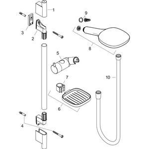Juego de Baño HANSGROHE Raindance Select E 120 3jet con UnicaS Puro 900mm Cromado - Product Image 3