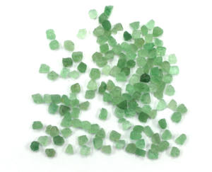 Piedras preciosas de cuarzo de fresa verde sueltas genuinas de 50 piezas 2-4 MM piedra áspera pequeña cruda natural sin tratar - Product Image 2