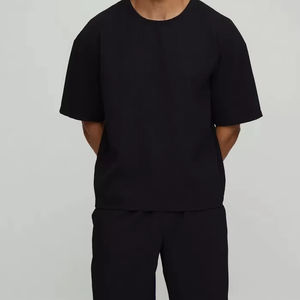 Survêtements surdimensionnés Boxy plissés personnalisés pour hommes Qualité supérieure Respirant Vêtements décontractés Pullover Survêtements pour hommes - Product Image 1