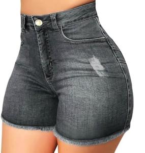 Wholesale Women Cotton Jeans <b>Shorts</b> Formal Classic Jeans Street Wear Casual Summer Fashion <b>Girls</b> Denim <b>Shorts</b> - Product Image 2