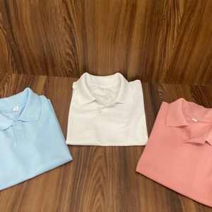 100% algodón personalizable para polos para niños uniformes escolares de manga larga grupo de edad primaria niños patrón sólido - Product Image 5