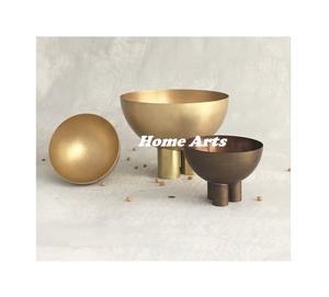 Cuenco de aluminio hecho a mano para chocolates con soporte, diseño de tendencia, utensilios de cocina, aperitivos, cuenco de postre con soporte - Product Image 2