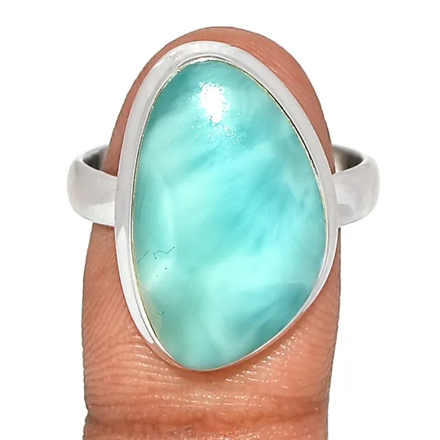 Larimar tự nhiên với Opal Sterling 925 Bạc tăng mạ Vàng larimar Vòng