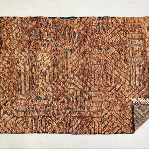 <b>Brown</b> Shaggy Rug 6x9 Hand-Knotted Moroccan Authentic Beni Ourain Tufted Berber Carpet High Soft <b>Wool</b> Area Home Depot Abstract - Product Image 2