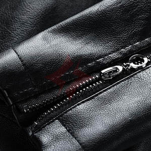 Chaqueta de Motociclista FLASH GEAR con Cierre Completo, para Otoño e Invierno, Color Personalizado, Transpirable, Unisex, Cuello Alto, 220g, Cuero - Product Image 5