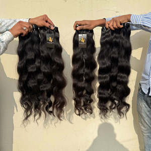 Paquets de cheveux raides brésiliens bruts, paquets de tissage de cheveux humains bouclés de vison cru brésiliens - Product Image 1