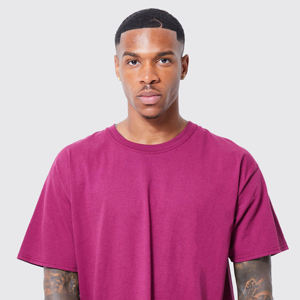 Vêtements de rue surdimensionnés 100% coton de haute qualité T-shirts pour hommes lourds T-shirt imprimé bouffant personnalisé pour hommes - Product Image 6