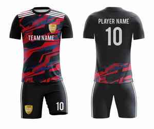 Nouveaux kits de football personnalisés 2026 |   Maillots de football légers et respirants à impression numérique OEM |   Uniformes à manches courtes et coupe ajustée - Product Image 5