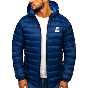 Veste matelassée en toile pour homme à prix de gros, col montant, motifs entièrement personnalisables, séchage rapide, coupe-vent, respirante, manches longues - Product Image 1