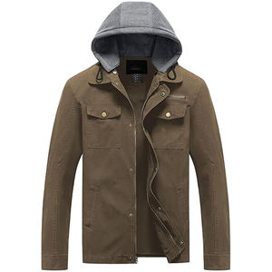 Chaquetas vaqueras de algodón de la mejor calidad para hombre, diseño de logotipo personalizado, abrigos de invierno informales de estilo Vintage y Hip Hop, Jean OEM para hombre - Product Image 1