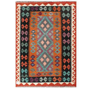 พรมอิมาโกะ ไมมาณา อัฟกานิสถาน คิลิม ขนาด 176 x 124 ซม. พรมปูพื้นและชุดพรม - Product Image 1