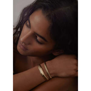 Cobra <b>Chain</b> Bracelet Vintage Religious Trendy Geometric Zinc Alloy with <b>Titanium</b> and Pearl for Gift - Product Image 4