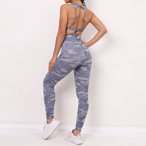 Conjuntos de Yoga de cintura alta en V para mujer 2025, Sujetador deportivo a prueba de sentadillas y pantalón de gimnasio, traje de correr activo para Fitness y entrenamiento - Product Image 5