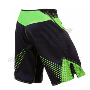 กางเกงมวย MMA คุณภาพสูง ผ้าโพลีเอสเตอร์/ไนลอน ยืดหยุ่นได้ ผลิตตามสั่ง สีพื้น สำหรับทุกเพศ - Product Image 2