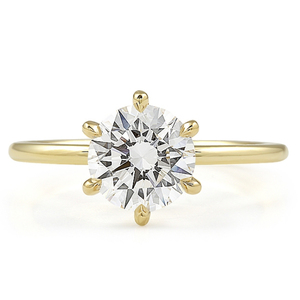 Anillo Súper Delgado con Diamante de Laboratorio Redondo de 1.76 Quilates, Joyería Elegante para Mujer - Product Image 1