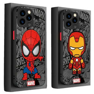 เคสโทรศัพท์มือถือ Marvel Spider-Man สำหรับ iPhone รุ่น A21s A71 7 Plus A32 14 Plus A72 A02s 13 Pro Max A11 แบบด้าน - Product Image 1