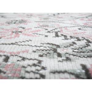 Vintage Ivory Wool Rug Pae-654 Hand Knotted with Floral Pattern for Home Living Room or <b>Car</b> <b>Decor</b> 9x12 Rectangle - Product Image 3