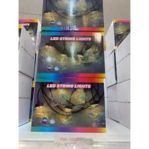 10 pezzi nastro 5m per albero di natale colorato lampadine Decorative