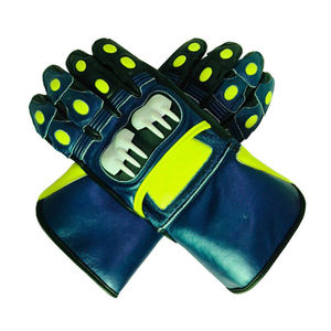 ถุงมือหนังสำหรับแข่งรถมอเตอร์ไซด์ถุงมือป้องกันหนังวัว - Product Image 4