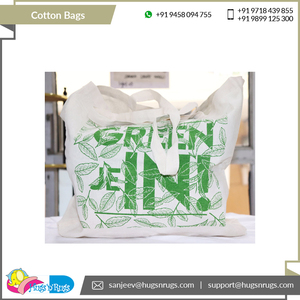 กระเป๋าขายส่งถุงผ้าฝ้าย100% ทรงสี่เหลี่ยมผืนผ้าสำหรับใช้ในบ้านช้อปปิ้งในราคาที่เชื่อถือได้ - Product Image 5