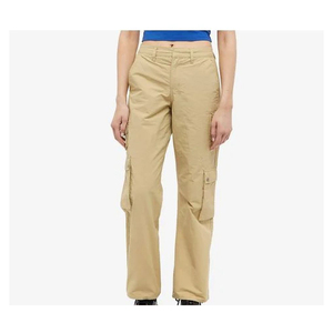 100% coton kaki Denim jean Durable couleur décoloration résistant Cargo Denim jean pour femmes vêtements décontractés haut Style rue Denim jean - Product Image 6