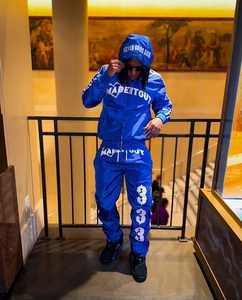 Vêtements OEM avec logo en strass personnalisé ensemble de survêtements pour hommes ensemble de survêtements 2 pièces pour hommes pantalon de survêtement et sweat à capuche - Product Image 2