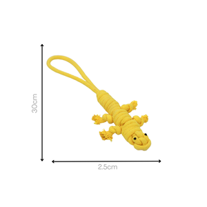 Jouet en corde jaune pour petits animaux, écologique et durable, pour le jeu occasionnel, jouet de luxe classique pour chien, nouveauté, livré en sac - Product Image 4