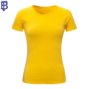 Venta al por mayor personalizado liso en blanco pesado 100% algodón transpirable multicolor Jersey Regular Fit mujer camiseta de alta calidad de secado rápido - Product Image 4