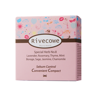 [J International] Rivecowe Brighten Whitening Sebum Control Nutritious Compact CC Face Oil Control 8g Fini mat pour tous types de peaux