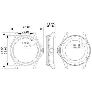 Fabricant professionnel de boîtiers de montres en acier inoxydable 316L sur mesure, étanches, avec verre saphir pour pièces de montres 8215 2813 2836 - Product Image 4