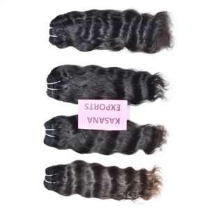 ผมแท้ Remy แบบไม่ผ่านกระบวนการ 100% ผมอินเดียแบบทอ ลอนลึก สีดำธรรมชาติ เกล็ดผมเรียงตัวสวย  แบบเต็มศีรษะ ติดตั้งง่าย - Product Image 5