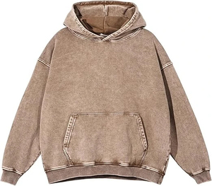 Sudadera con capucha para hombre, estilo vintage, lavada y desgastada, 100% algodón, felpa francesa, diseño personalizado, la más popular. - Product Image 5