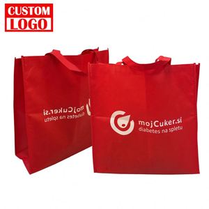 Factory Direct Customized Trade Show Promotional Custom Eco Friendly Laminated Tote Bag Laminated Non Woven Bag