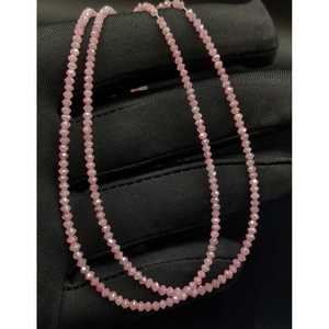 ลูกปัดเพชรเหลี่ยมสีชมพูธรรมชาติ 100% คุณภาพสูง ขนาด 1.9-2.9 มม. เพชรเม็ดเดี่ยวหายาก ระยิบระยับ สีชมพูทรงรอนเดล - Product Image 1