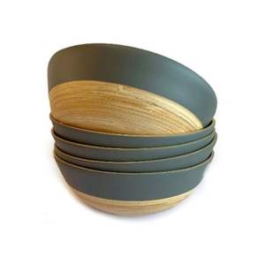 Tazón de Ensalada de Bambú Ecológico, Colorido, Personalizable, Estilo Vintage, Vajilla de Cocina, Venta al Por Mayor, Alta Calidad, Vietnam - Product Image 3