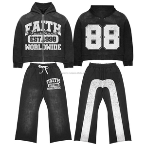 2025 nueva venta de fábrica, chándal con logotipo personalizado para mujer, ropa informal de patrón sólido de algodón 100% para chándal de invierno de alta calidad - Product Image 1