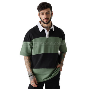 Camiseta Polo Moderna para Hombre, Casual, de Algodón Piqué, con Paneles de Bloques de Color, Logotipo Personalizado, OEM, ODM - Product Image 6