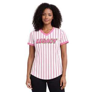 Camiseta de Malla Transpirable Personalizable con Bordado de la Hermandad Femenina Griega White Legacy para Mujeres - Product Image 5