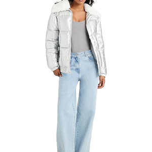 Venta de fábrica Chaqueta de mujer Ropa de invierno de alta calidad Personalizada Venta caliente Diseño de cuello al por mayor Chaquetas de mujer con cremallera completa - Product Image 2