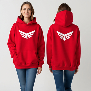 2025 sweats à capuche avec logo personnalisé jogging brodé pull à capuche épais surdimensionné/100% coton et couleur unie respirant - Product Image 5