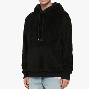 Pull à capuche en polaire Sherpa personnalisé pour hommes, léger et chaud pour l'hiver, design surdimensionné avec col à capuche confortable - Product Image 2