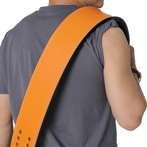 เข็มขัดหนังวัวสำหรับเล่นกีฬาสุดหรูหนา10มม. กว้าง4นิ้วสำหรับโรงยิมยกน้ำหนักและฟิตเนส - Product Image 1