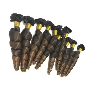 Wholesale 100% <strong>Virgin</strong> Human Cuticle Aligned Hair Mink <strong>Brazilian</strong> Straight <strong>3</strong> <strong>Bundles</strong> with Lace Frontal Closure Short Wave Wigs - Product Image 1