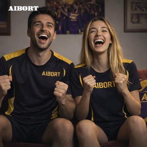 Ensemble de fans de compétition sportive personnalisé Aibort - Marchandises liées au football personnalisables en cinq pièces - <span class=keywords><strong>Maillot</strong></span>, short, survêtement - Product Image 1