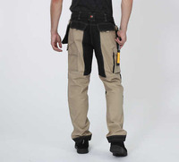 Logo personnalisé Pantalon de travail pour homme avec décoration lavée Pantalon cargo d'hiver imperméable et résistant à l'usure