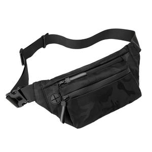 Sac de taille à logo personnalisable pour hommes et femmes Sac banane antivol pour sports de plein air avec fermeture à glissière Vente de voyage étanche - Product Image 3