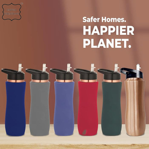 Botella de agua de cobre puro con botella de agua deportiva de cobre Sipper mejor calidad 100% botella de cobre puro para agua potable - Product Image 3